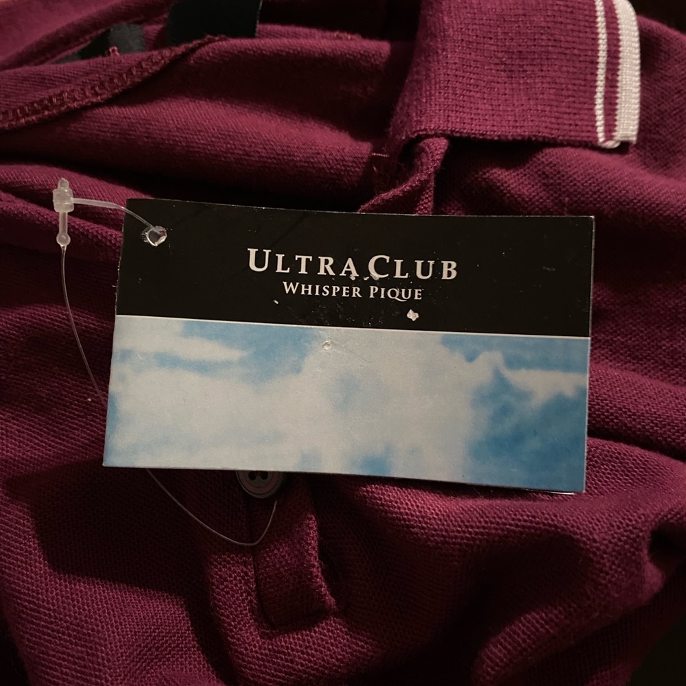 Ultraclub Women's Whisper Pique Wrinkle Resistant Relaxed Fit Polo Shirt Size L - Picture 10 of 13
